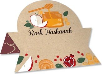 Big Dot of Happiness Rosh Hashanah - New Year Party Tent Buffet Card - Table Setting Name Place Cards - Set of 24