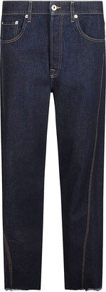 Wide Straight Leg 5 Pockets Jeans