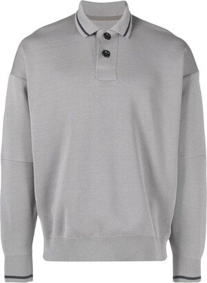 Long-Sleeve Polo Shirt-AD