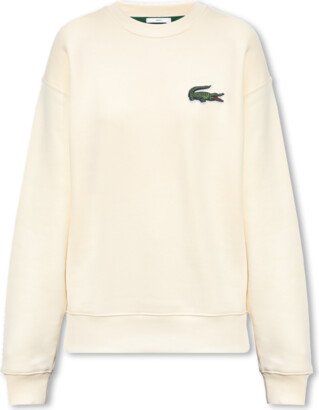 Sweatshirt With Patch - Cream