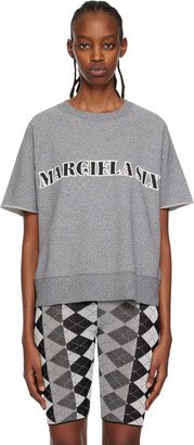 Grey Raw Edge Sweatshirt