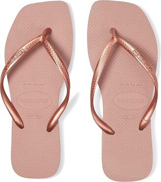 Slim Square Flip Flop Sandal (Crocus Rose) Women's Sandals