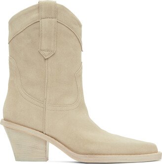 Beige Dakota Ankle Boots