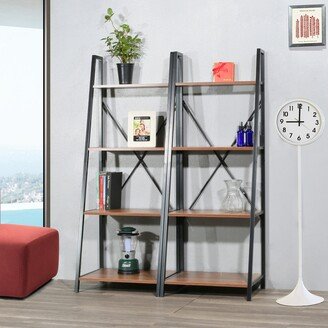 Carbon Loft Cavendish Ladder Bookcase 8 Storage Shelves