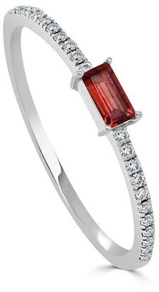 Sabrina Designs 14K 0.25 Ct. Tw. Diamond & Garnet Ring