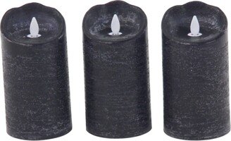 Traditional Wax Flameless Candle, Set of 3