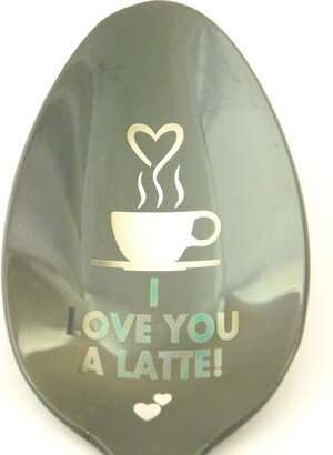 Personalized Spoons, I Love You A Latte Engraved Spoon Gift For Mom, Coffee Bar Décor, 2 Year Anniversary Boyfriend