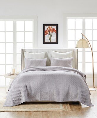 Monterrey Finely-Stitched Cotton 3 Piece Quilt Set, King