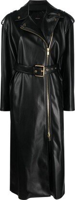 Biker Belted Trench Coat