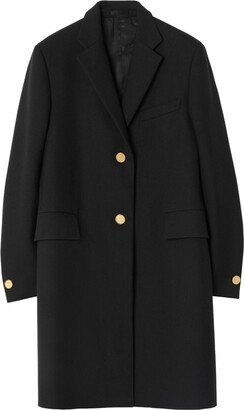 Button-Down Single-Breasted Coat