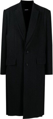 Doubled-Layered Peak-Lapel coat