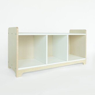 Cubo Cubbie 3 Storage Unit, Birch Wood Veneer, White - Nico & Yeye - N/A