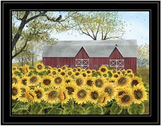Sunshine by Billy Jacobs, Ready to hang Framed Print, Black Frame, 27 x 21