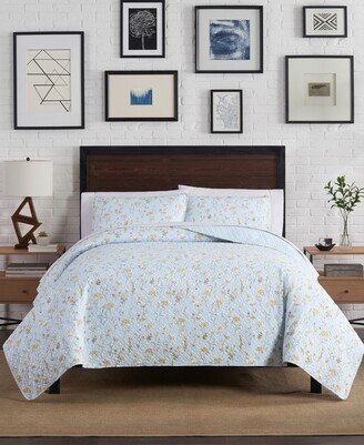 Adele Floral 3 Piece Quilt Set, Queen