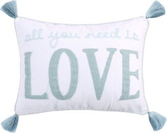 Lara Spa Love Decorative Pillow, 14 x 18