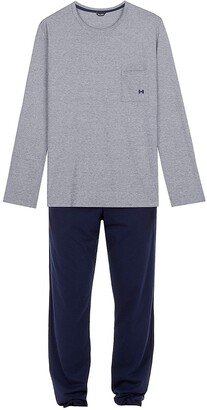 2-Piece Long-Sleeve Top & Pants Pajama Set