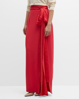 Bruce Self-Tie Maxi Skirt