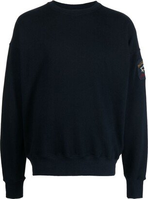 Logo-Patch Crew Neck Sweatshirt