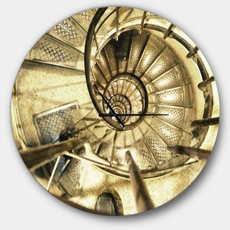 Designart Oversized Industrial Round Metal Wall Clock - 36 x 36