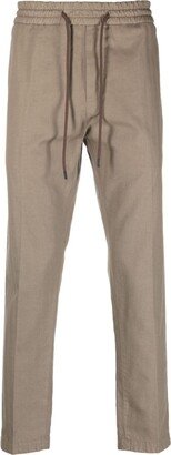 Cropped Cotton-Blend Trousers