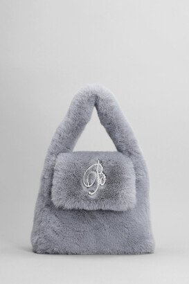 Hand Bag In Grey Eco-fur