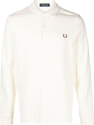 Logo-Embroidered Cotton Polo Shirt-AB