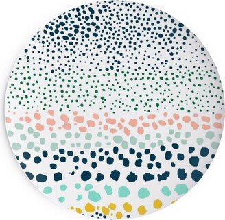 Salad Plates: Little Textured Dots - Multi Salad Plate, Multicolor