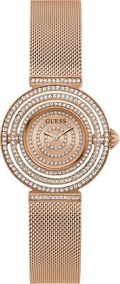 Women's Analog Rose Gold-Tone Mesh Watch 36mm