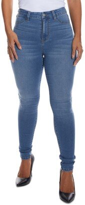 Juniors' Curvy-Fit High-Rise Skinny Jeans