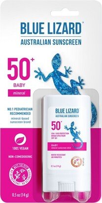 Blue Lizard Baby Mineral Sunscreen Stick for Face and Body - SPF 50+ - 0.5 oz