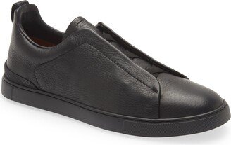 Triple Stitch Deerskin Leather Slip-On Sneaker-AA