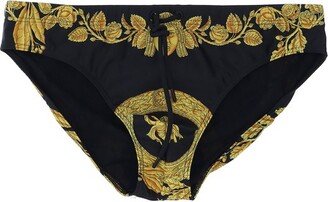 Baroque Pattern Swim Briefs-AA