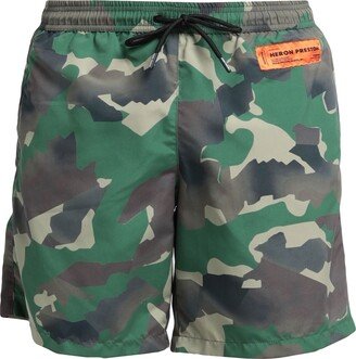 Swim Trunks Military Green-AA