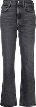 Stovepipe straight-leg jeans