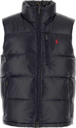 Logo Embroidered Zipped Gilet-AA