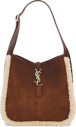 Small Le 5 A 7 Hobo Bag in Chocolate