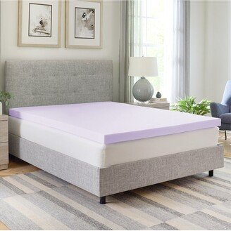 Geopedic 3In Lavender Infused Memory Foam Mattress Topper