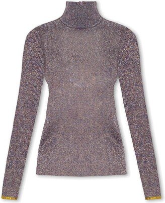 Lurex Turtleneck Jumper