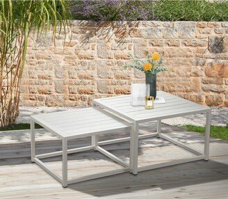 Royalcraft Outdoor Aluminum Nesting Coffee Table