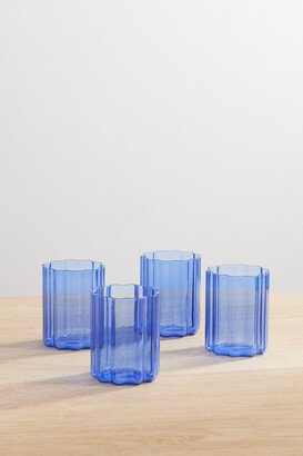 Fazeek - Wave Set Of Four Glasses - Blue