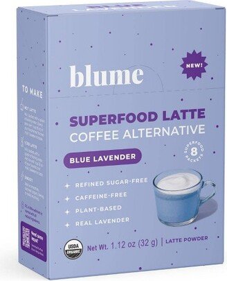Superfood Latte Blue Lavendar Single Serve - 1.12oz/8ct