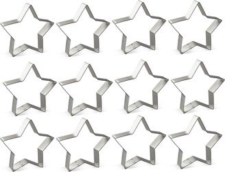 1 Dozen 12 Star 3.5'' Cookie Cutters Metal Party Favors