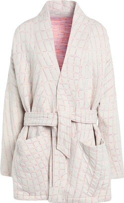 W Ny Tf Luxe Cozy Flc Top Cardigan Ivory