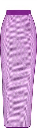 WARP KNIT COVER UPS Warp Knit Cover Up Long Tube Skirt | Violet