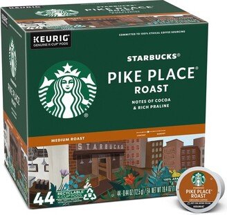 Medium Roast K-Cup Coffee Pods — Pike Place Roast for Keurig Brewers — 1 box (44 pods)