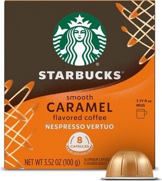by Nespresso Vertuo Line Pods - Light Roast Coffee - Smooth Caramel - 1 Box (8 Pods)