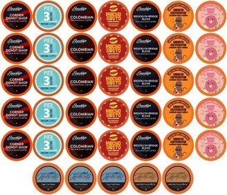 TWO RIVERS COFFEE Medium Roast Coffee Pods, Keurig compatible, Variety Sampler Pack, 40 Count