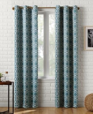 Barnett Trellis Blackout Grommet Curtain Panel Collection