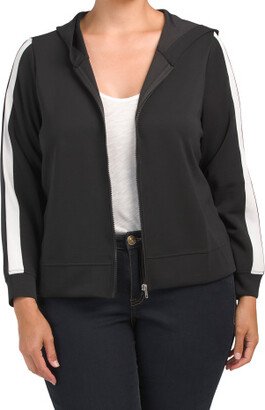 TJMAXX Plus Yummy Zip Front Hoodie For Women