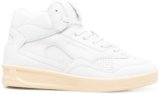 Gum-Sole High-Top Sneakers